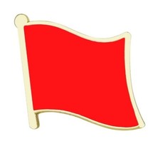 Red Flag Badge Metal Pin