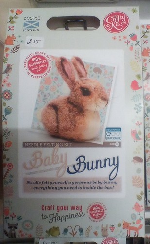 Bunny felting kit new - kit.,