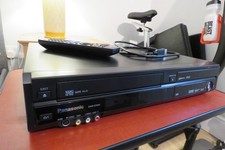 Panasonic DMR-EZ49V VCR/DVD Recorder with Remote and Instructions