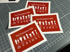 Liverpool Champions Wall Sticker – Car Van Laptop Toolbox Decal – 4 Sizes – YNWA