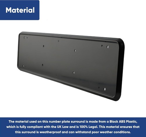 Black abs number - number, rear