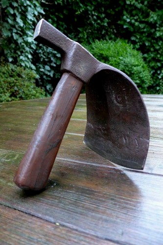 Antique carving carpenter adze