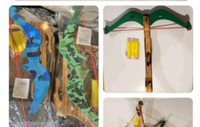 2 PACK WOODEN ARCHERY  CROSSBOW TOY  Random Style SENT