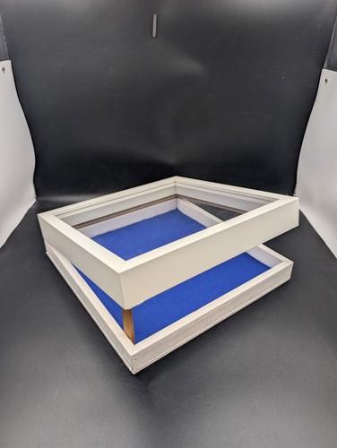 White wooden tabletop display - wooden,