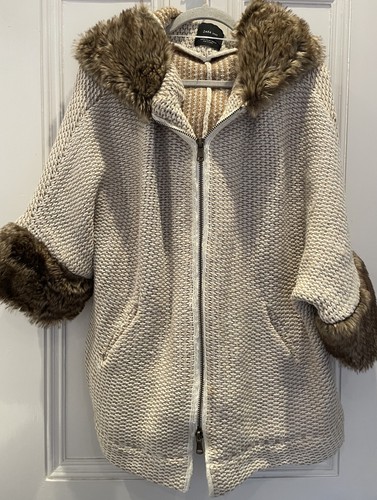 Zara knit poncho jacket - zara,
