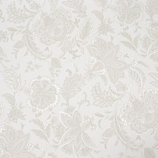 White Damask Wallpaper Floral Beige Silver Shimmer Smooth Vinyl Feature Wall