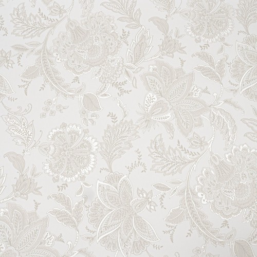 White damask wallpaper - white,