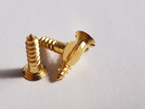 Solid brass countersunk - brass, screw