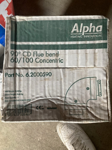 Alpha concentric flue - 90°,