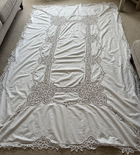 Vintage large white cotton and - vintage,
