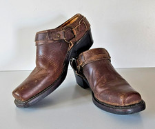 FRYE Belted Harness Mules