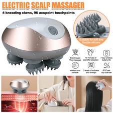 Electric Scalp Massager Waterproof Head Massager with 3 Modes for Hair Growth