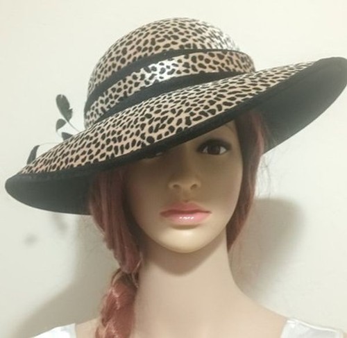 Wide brim leopard print - wide,