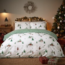 Vantona Essentials Snowmen Duvet Cover Set - Multi