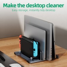 Small Laptop Holder for Desk,Vertical Positioning,Compatible for Various Models