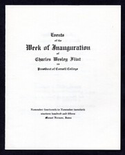US 1915 NOV. 19 MOUNT VERNON, IOWA INAUGURATION OF CHARLES WESLEY FLINT