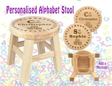 Kids Wooden Stool Personalised