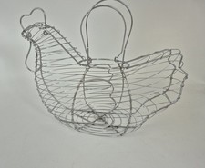 Chicken Chrome Wire Hen Egg