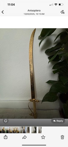 Show peace brass - brass, sword,