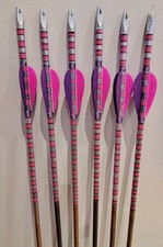 A set of six handmade wooden