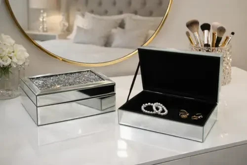 Luxury mirrored jewellery box - jewellery,