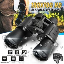 180X100 Day/Night HD Hunting Binoculars Waterproof Telescopes Optics Zoom Power