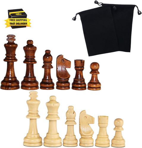 Wooden chess pieces - wooden,
