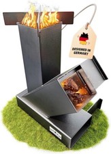 Drei Eichen Raketenofen Outdoor für Dutch Oven, BBQ, Terrasse，Keine Montage