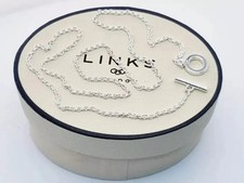 Links of London T-bar necklace sterling silver chain excellent condition