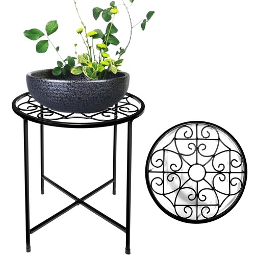 Tall metal plant - 15", stand