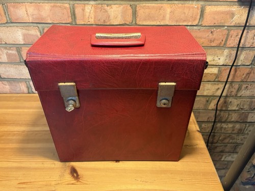 Vintage leather record - vintage,