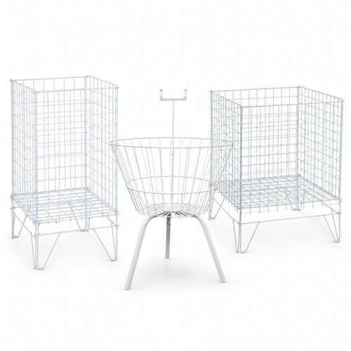 New white square round - new, square,round