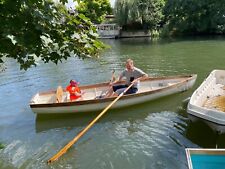 14 Foot Single Clinker-Built Fibreglass Rowing Skiff for Sale