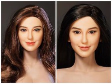 SX-8861 1/6 Asian Beauty Head Carved for 12" Female Phicen Figure Body Doll