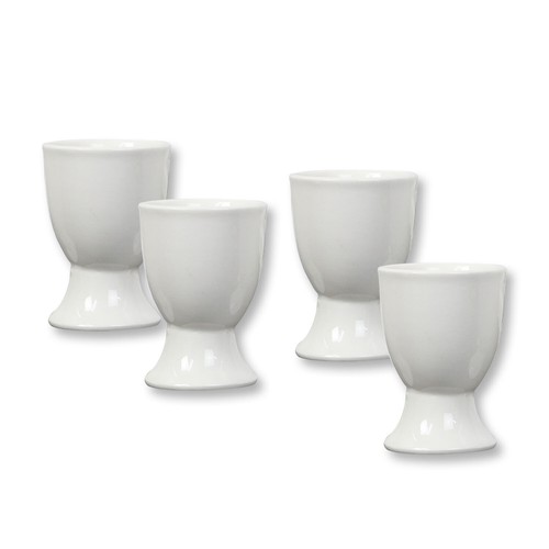 White egg cups 4pcs - white,