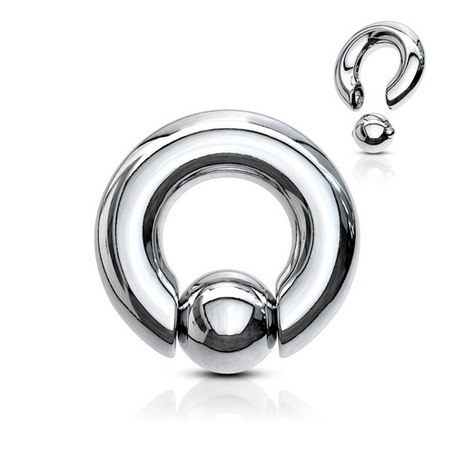 Heavy captive bead ring - heavy,
