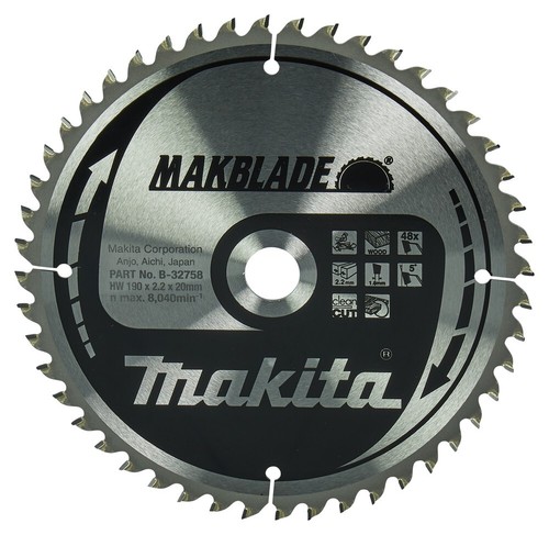 Makita 190mm tooth - tooth, mitre