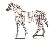 Horse Metal Wire Topiary Frame Large