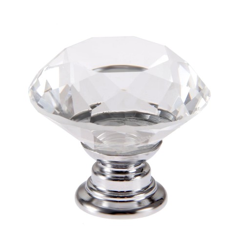 Diamond crystal glass door - diamond,