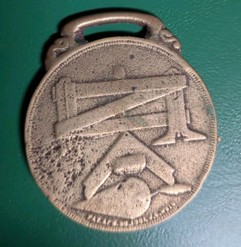 Antique masonic watch fob - watch,