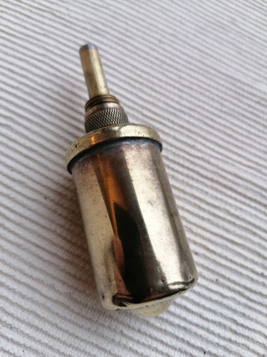 Vintage brass tecalemit cycle - brass,