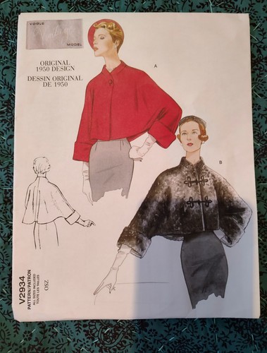 Vogue sewing pattern 2934 all - vogue,