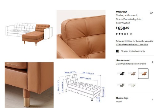Morabo chaise add unit - chaise,,