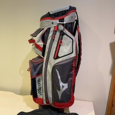 Mizuno Golf Cart Bag Red Grey Waterproof Multicolour 14 Way Divider