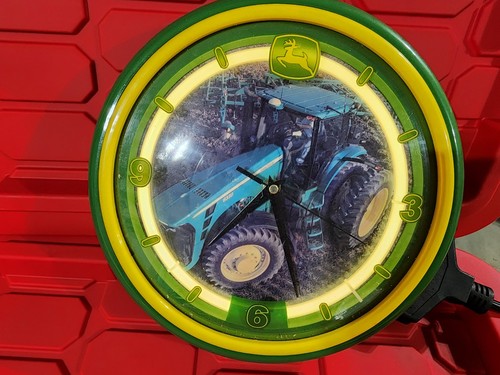 John deere neon - john, clock