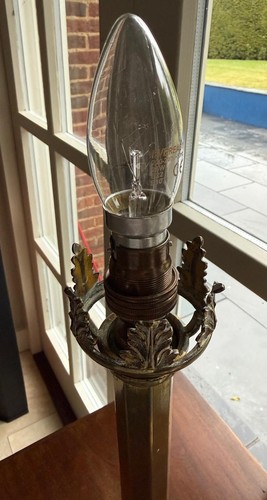 Vintage brass torchere table - vintage,