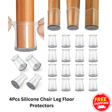 4Pcs Silicone Chair Leg Floor