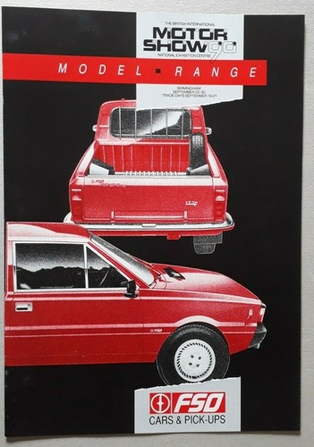 Fso range brochure 1990 - fso, motor