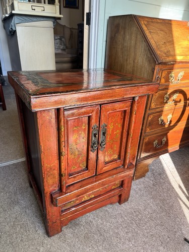 Red antique oriental - red,