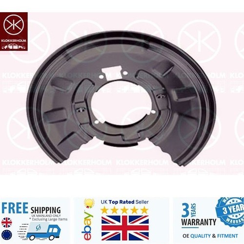 Brake disc dust - disc, rear